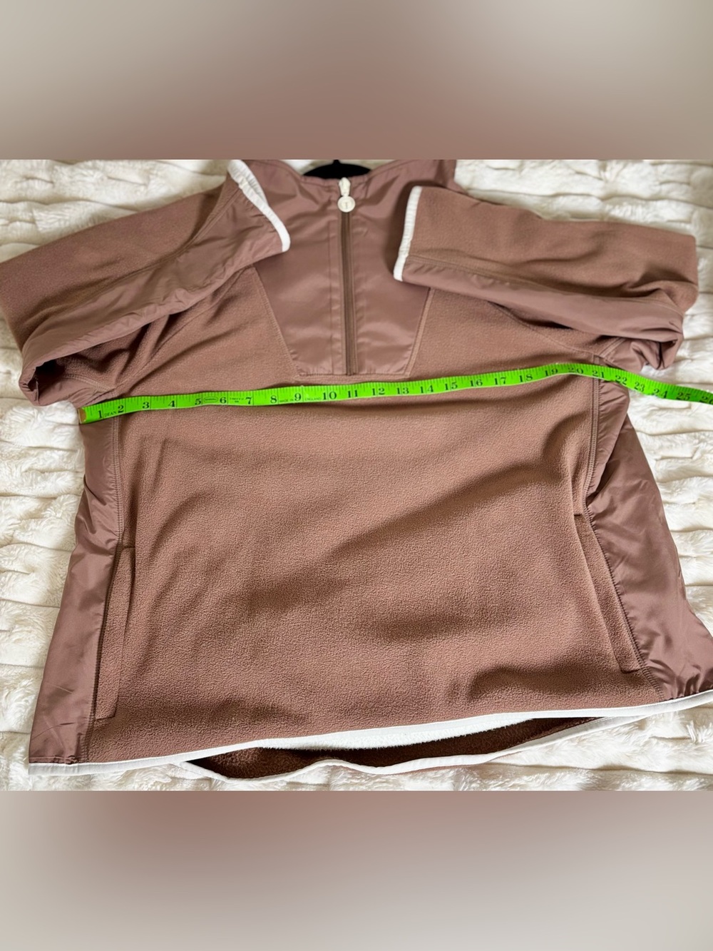 Talbots Microfleece Half-Zip Pullover Brown Size 1XP - Picture 5 of 6
